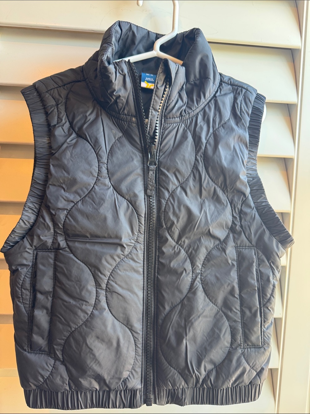 Old Navy Black Quilted Kids Puffer Vest